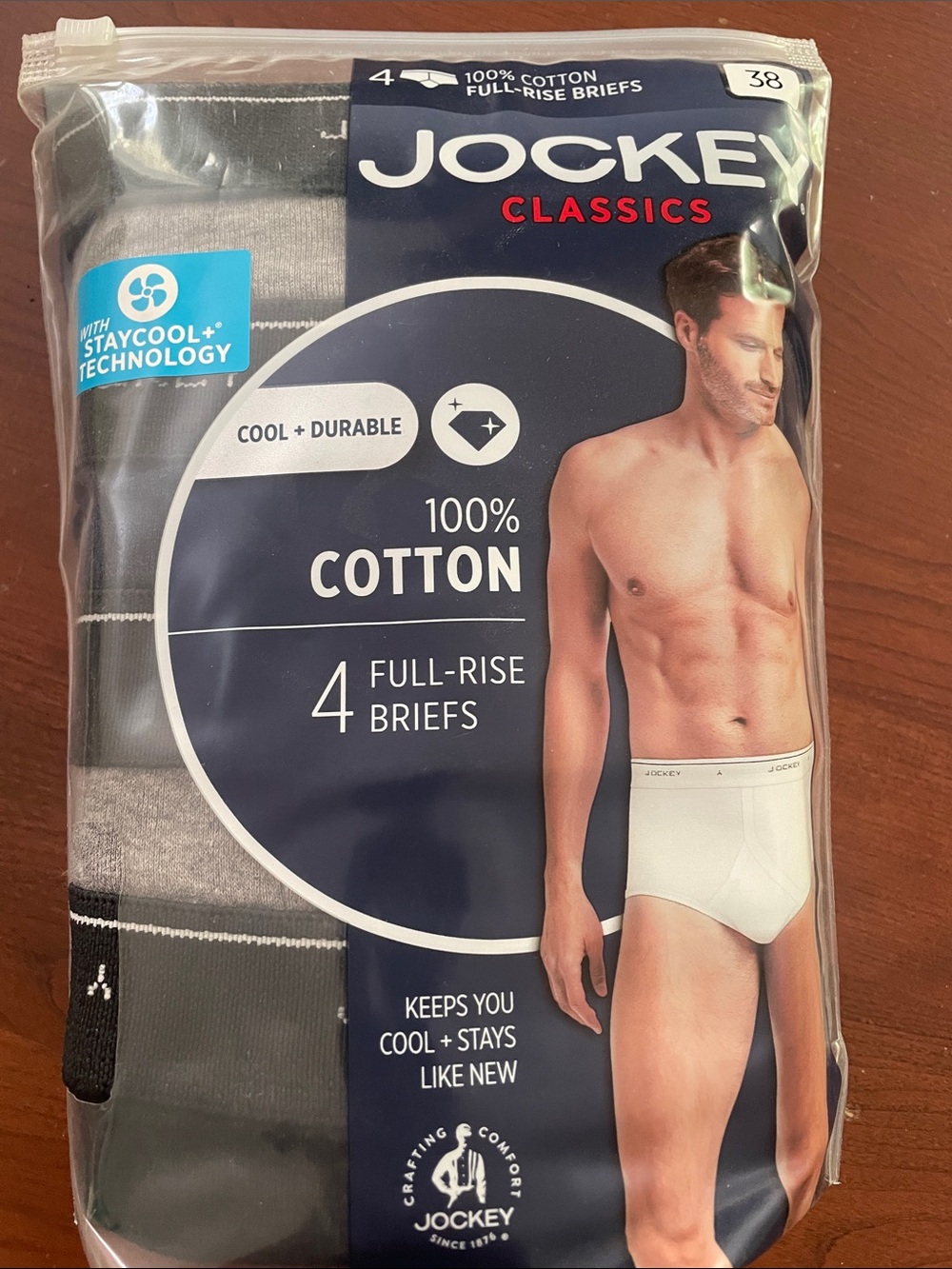 Jockey 4-Pack Full-Rise 38